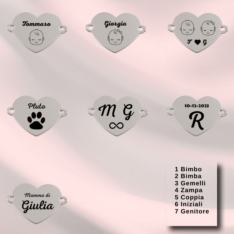 Bracciale Collezione Sogno con incisione personalizzata - immagine 2