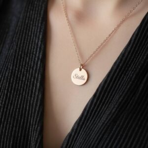Collana Collezione Eclisse con incisione personalizzata